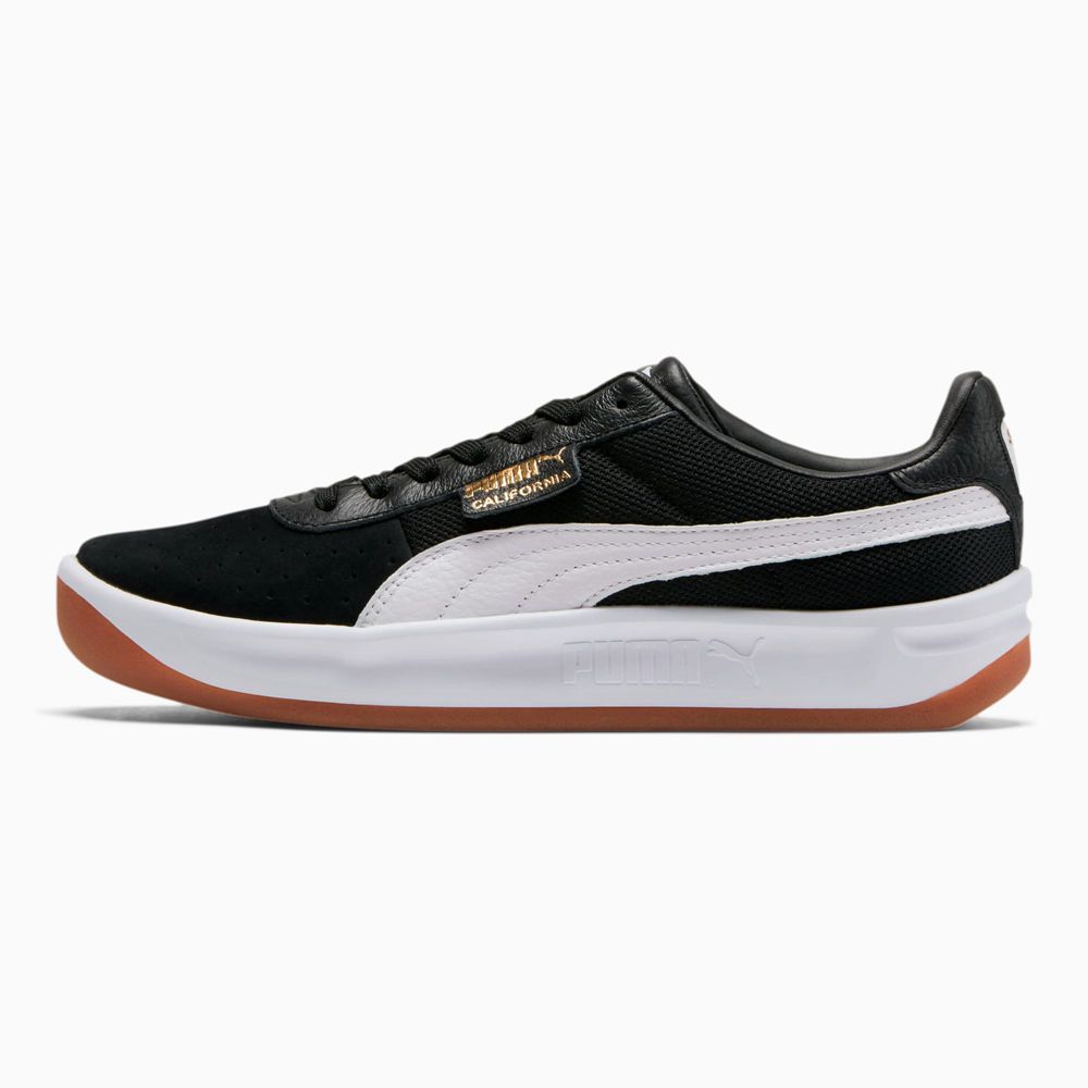 Puma California Casual Férfi Sportcipő - Fekete/Fehér ( Hungary - HLGDO5167 )